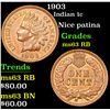 Image 1 : 1903 Indian Cent 1c Grades Select Unc RB