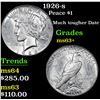 Image 1 : 1926-s Peace Dollar $1 Grades Select+ Unc