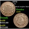 Image 1 : 1870 Two Cent Piece 2c Grades Choice AU