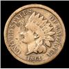 Image 2 : 1861 Indian Cent 1c Grades f+