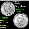 Image 1 : 1925-s Peace Dollar $1 Grades Select Unc