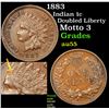 Image 1 : 1883 Indian Cent 1c Grades Choice AU