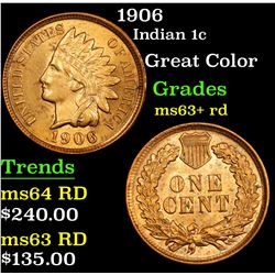 1906 Indian Cent 1c Grades Select+ Unc RD