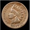 Image 2 : 1887 Indian Cent 1c Grades vg, very good