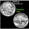 Image 1 : 1926-p Buffalo Nickel 5c Grades vf+