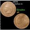 Image 1 : 1879 Indian Cent 1c Grades g+