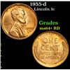 Image 1 : 1955-d Lincoln Cent 1c Grades Choice+ Unc RD