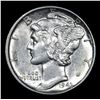 Image 2 : 1943-p Mercury Dime 10c Grades Select Unc