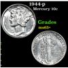 Image 1 : 1944-p Mercury Dime 10c Grades Select+ Unc