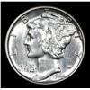 Image 2 : 1944-p Mercury Dime 10c Grades Select+ Unc