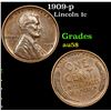 Image 1 : 1909-p Lincoln Cent 1c Graded Choice AU/BU Slider