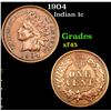 Image 1 : 1904 Indian Cent 1c Grades xf+