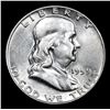 Image 2 : 1959-d Franklin Half Dollar 50c Grades Select Unc