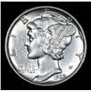 Image 2 : 1939-d Mercury Dime 10c Grades Select Unc FSB