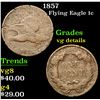 Image 1 : 1857 Flying Eagle Cent 1c Grades vg details