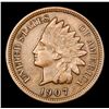 Image 2 : 1907 Indian Cent 1c Grades Choice AU