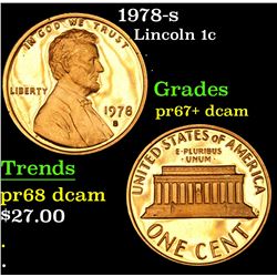 1978-s Lincoln Cent 1c Grades GEM++ Proof Deep Cameo