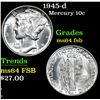 Image 1 : 1945-d Mercury Dime 10c Grades Choice Unc FSB