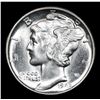 Image 2 : 1945-d Mercury Dime 10c Grades Choice Unc FSB