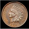 Image 2 : 1901 Indian Cent 1c Grades Choice AU/BU Slider