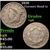 Image 1 : 1816 Coronet Head Large Cent 1c Grades vg, very good