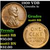 Image 1 : 1909 VDB Lincoln Cent 1c Grades Select Unc RB