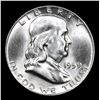 Image 2 : 1959-d Franklin Half Dollar 50c Grades Choice Unc FBL