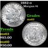 Image 1 : 1882-o Morgan Dollar $1 Grades Select Unc