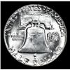 Image 3 : 1954-p Franklin Half Dollar 50c Grades Choice Unc FBL