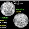 Image 1 : 1902-o Morgan Dollar $1 Grades Select Unc