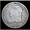 Image 2 : 1830 Capped Bust Half Dime 1/2 10c Grades vg+