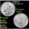 Image 1 : 1884-p Morgan Dollar $1 Grades Select+ Unc