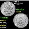 Image 1 : 1881-o Morgan Dollar $1 Grades Select Unc