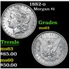 Image 1 : 1882-o Morgan Dollar $1 Grades Select Unc