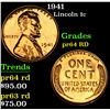 Image 1 : 1941 Lincoln Cent 1c Grades Choice Proof Red