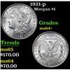 Image 1 : 1921-p Morgan Dollar $1 Grades Choice+ Unc