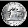 Image 3 : 1948-d Franklin Half Dollar 50c Grades Choice Unc+ FBL