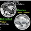 Image 1 : Hobo Buffalo Nickel 5c Grades Hand Carved