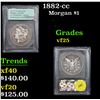 Image 1 : 1882-cc Morgan Dollar $1 Graded vf+ By USCG