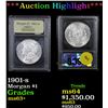 Image 1 : ***Auction Highlight*** 1901-s Morgan Dollar $1 Graded Select+ Unc By USCG (fc)