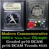 Image 1 : 1992-S Olympic Modern Commem Dollar $1 Graded GEM++ Proof Deep Cameo By USCG