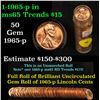 Image 1 : Full roll of 1965-p Lincoln Cents 1c Uncirculated Condition . .