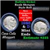Image 1 : Buffalo Nickel Shotgun Roll in Old Bank Style Wrapper 1928 & d Mint Ends (fc)