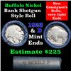 Image 1 : Buffalo Nickel Shotgun Roll in Old Bank Style Wrapper 1923 & d Mint Ends (fc)