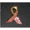 Image 2 : Breast Cancer pin Swarovski crystals 5