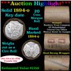 Image 1 : ***Auction Highlight*** Full solid date 1894-o Morgan silver dollar roll, 20 coins   (fc)