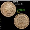 Image 1 : 1880 Indian Cent 1c Grades f+