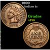 Image 1 : 1899 Indian Cent 1c Grades vf++