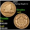 Image 1 : 1857 Flying Eagle Cent 1c Grades vg+