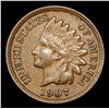 Image 2 : 1907 Indian Cent 1c Grades Choice AU